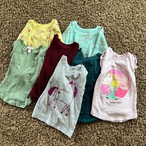 Girls Size 4 Long Sleeve Shirt Bundle